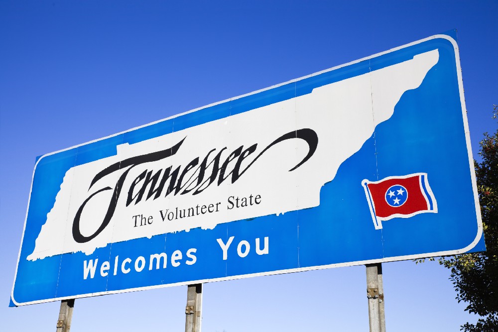 welcome to Tennessee sign