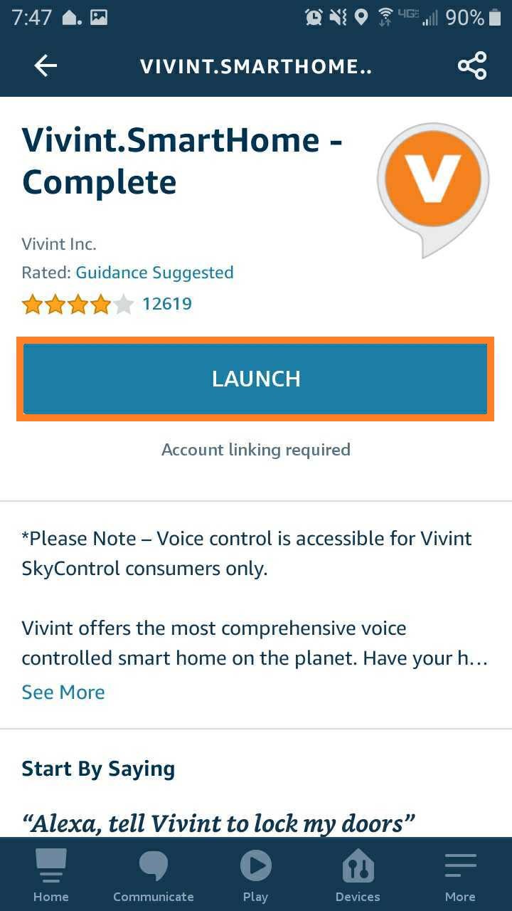 vivint and alexa
