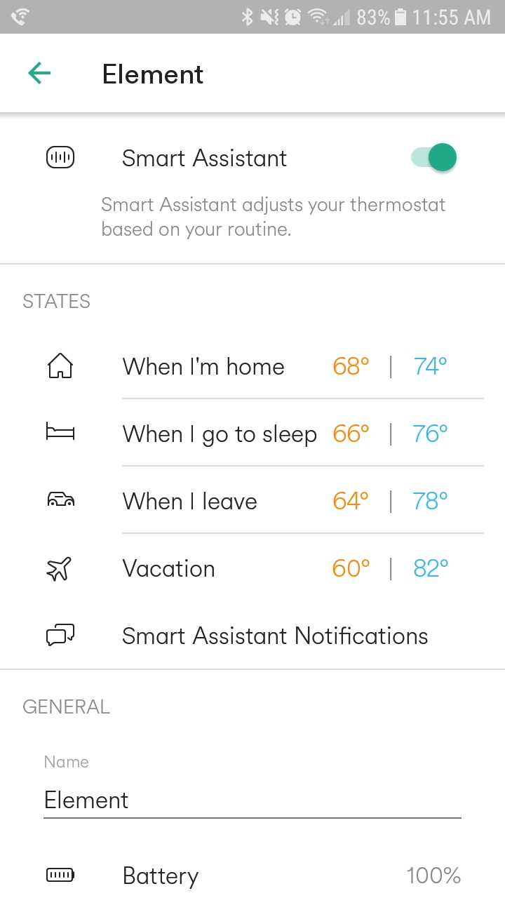 vivint smart assistant thermostat