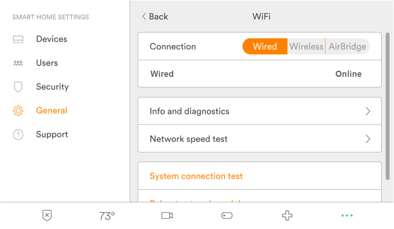 Settings for connecting T-HUB to