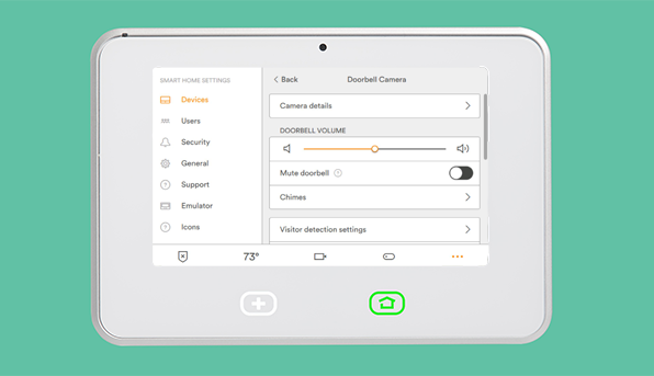 vivint doorbell volume
