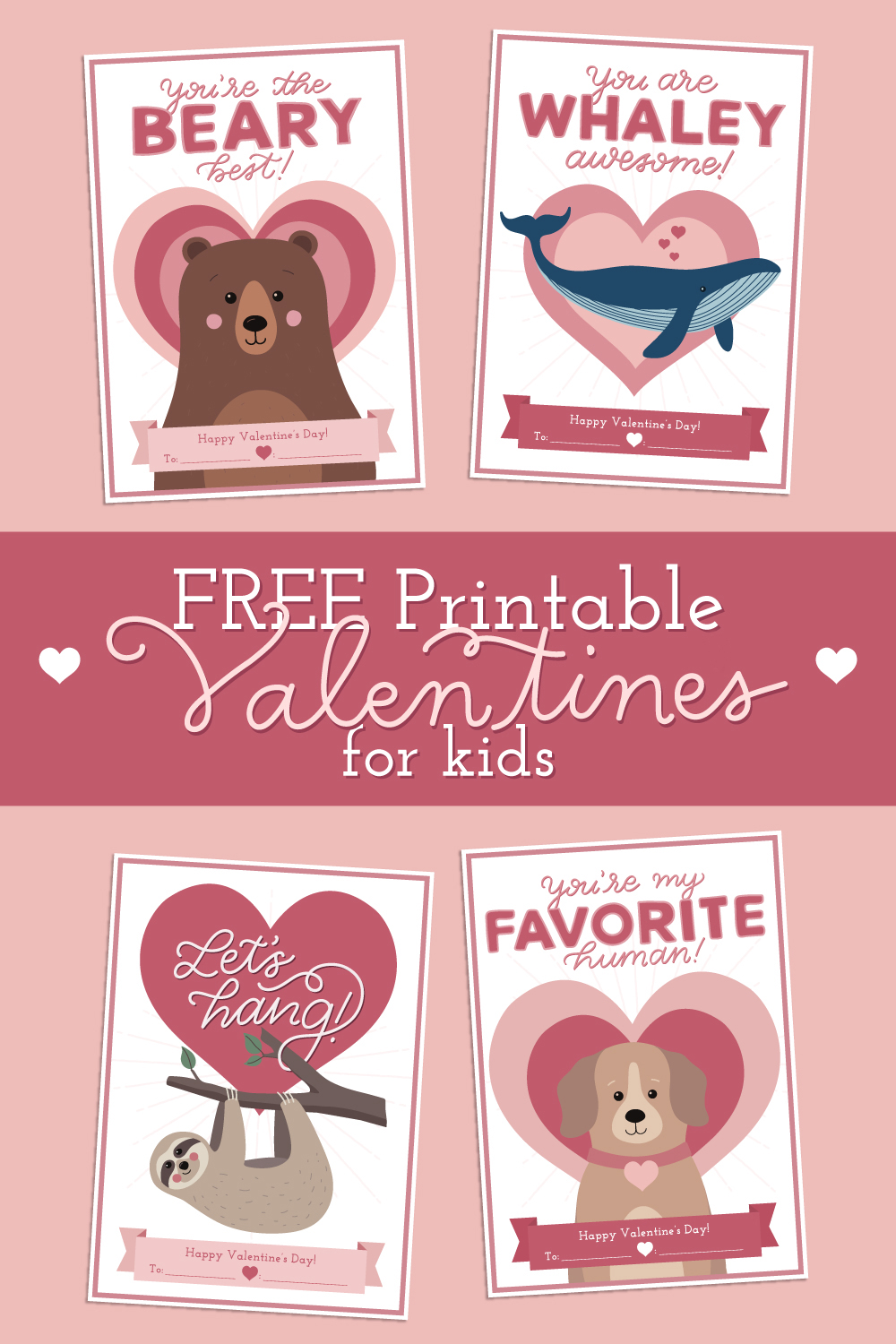 Free Printable Valentine Cards for Your Kids